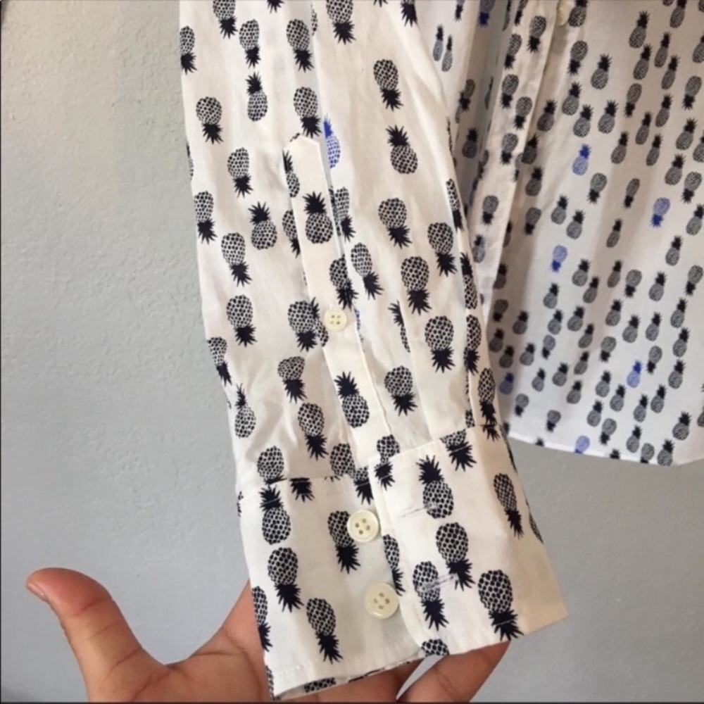 J. Crew Pineapple Print Button Down Shirt - image 6